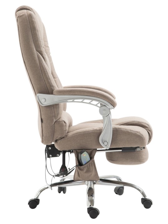 Kontorstol Pacific stof med massagefunktion, taupe