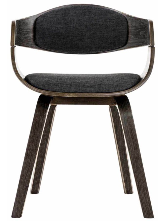 Sæt med 2 stole Kingston stof, grå/mørkegrå