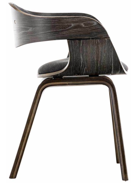 Sæt med 2 stole Kingston stof, grå/mørkegrå