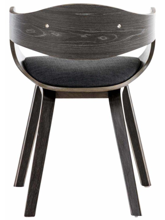 Sæt med 2 stole Kingston stof, grå/mørkegrå