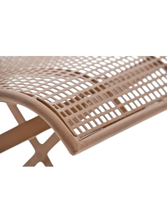 Sæt med 2 havestole Kiran, antik brun Sæt med 2 havestole Kiran, antik brun