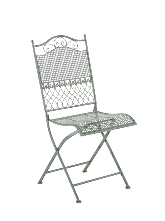 Sæt med 2 havestole Kiran, antik grøn