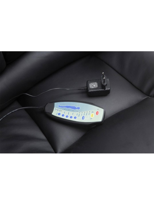 Pacific kontorstol med massagefunktion, sort