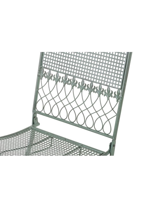 Sæt med 2 havestole Kiran, antik grøn