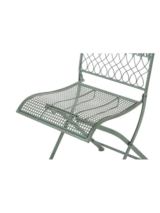 Sæt med 2 havestole Kiran, antik grøn