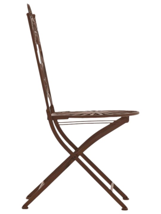 Sæt med 2 stole Indra, antik brun