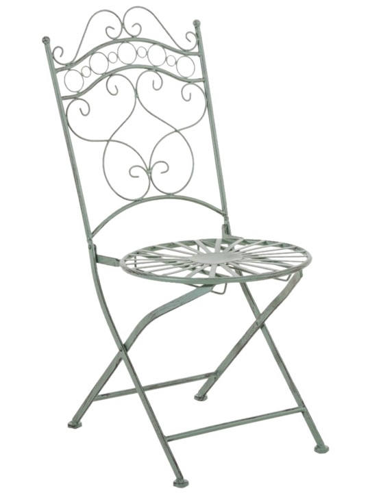 Sæt med 2 stole Indra, antik grøn