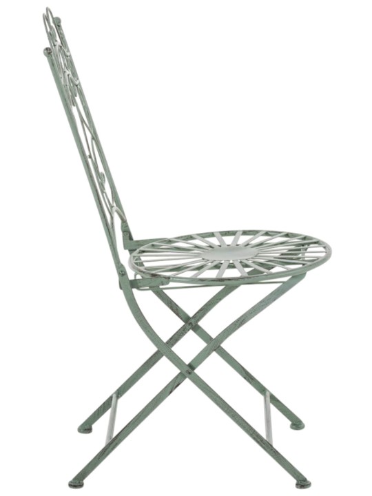 Sæt med 2 stole Indra, antik grøn