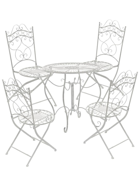 Sæt med 2 stole Indra, antik hvid