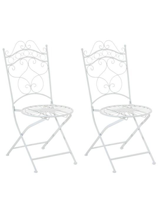 Sæt med 2 stole Indra, hvid