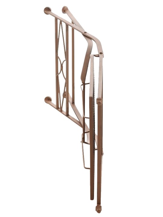 Sæt med 2 klapstole Asina, antik brun