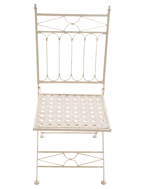 Sæt med 2 klapstole Asina, antik creme