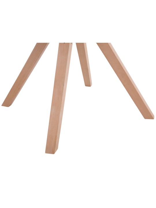 Sæt med 4 besøgsstole Toulouse stof Square Natura, brun