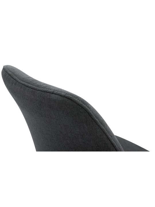 Sæt med 4 besøgsstole Toulouse stof Square Natura, mørkegrå