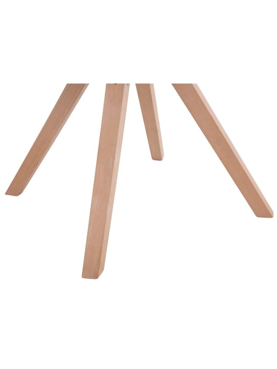 Sæt med 4 besøgsstole Toulouse stof Square Natura, taupe