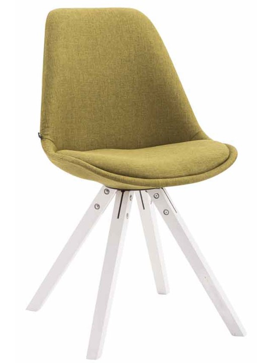 Sæt med 4 besøgsstole Toulouse stof Firkantet, grøn