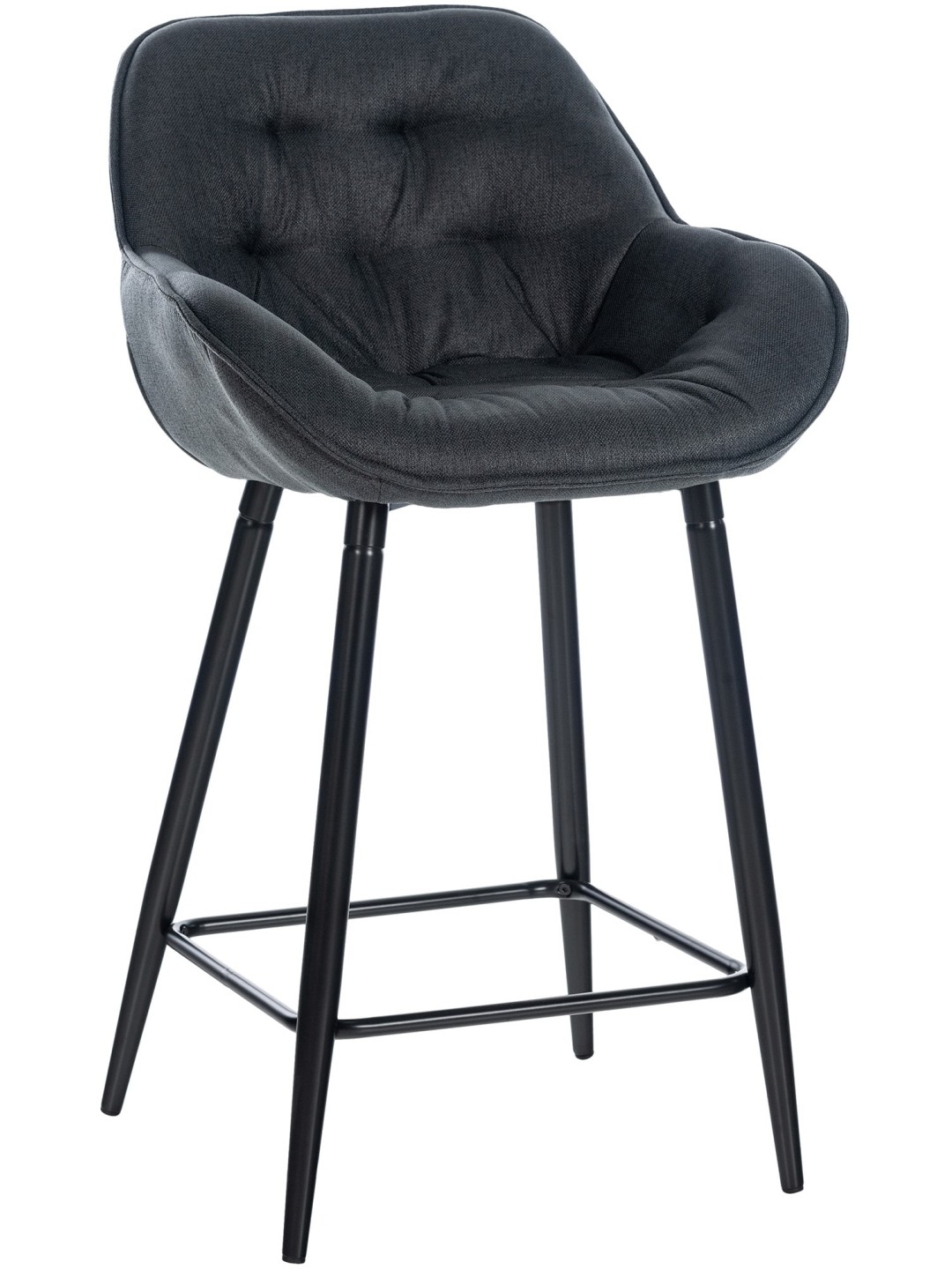 Barstol Gibson stof, mørkegrå