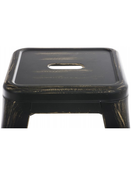 Sæt med 4 skamler Armin, sort-guld Sæt med 4 skamler Armin, sort-guld