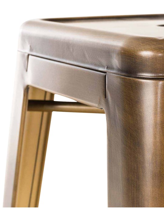 Sæt med 2 barstole Joshua V2, guld