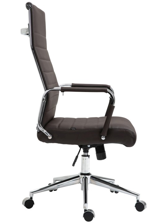 Kontorstol Columbus ægte læder, brun Kontorstol Columbus ægte læder, brun