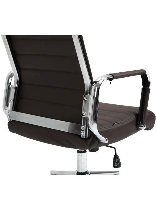 Kontorstol Columbus ægte læder, brun Kontorstol Columbus ægte læder, brun