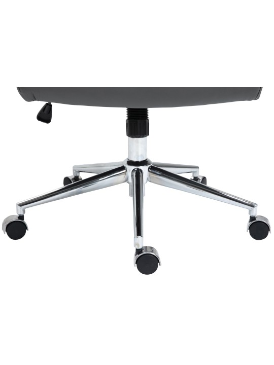 Kontorstol Columbus ægte læder, grå