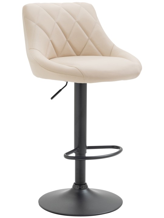 Barstol Lazio imiteret læder, creme
