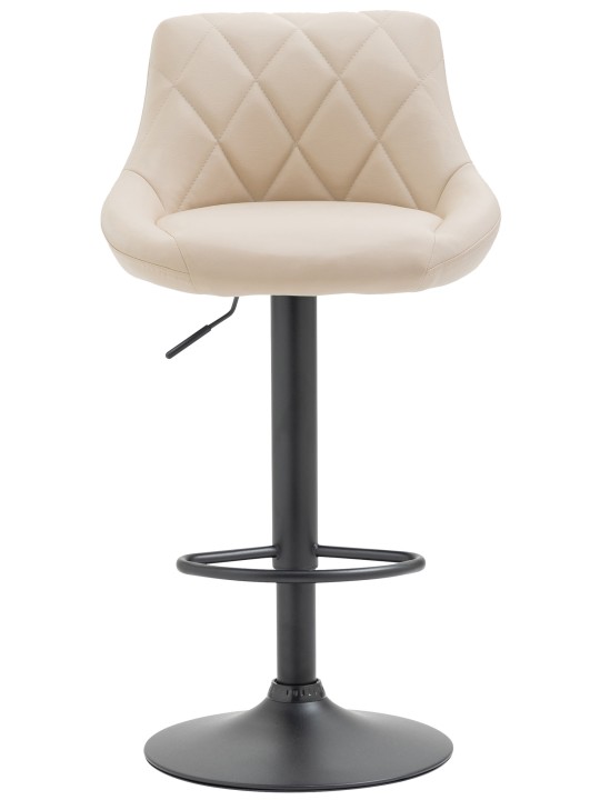 Barstol Lazio imiteret læder, creme