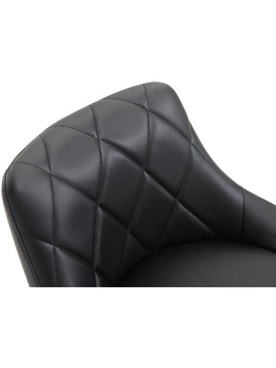 Barstol Lazio imiteret læder, sort Barstol Lazio imiteret læder, sort