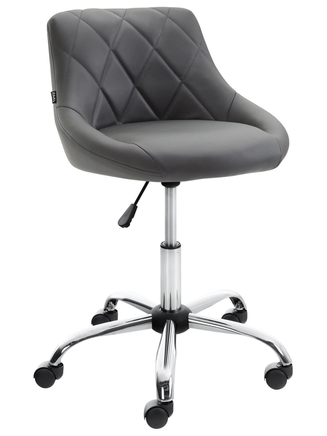 Arbejdsskammel Lazio imiteret læder, grå