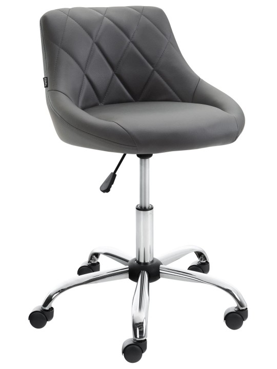 Arbejdsskammel Lazio imiteret læder, grå Arbejdsskammel Lazio imiteret læder, grå