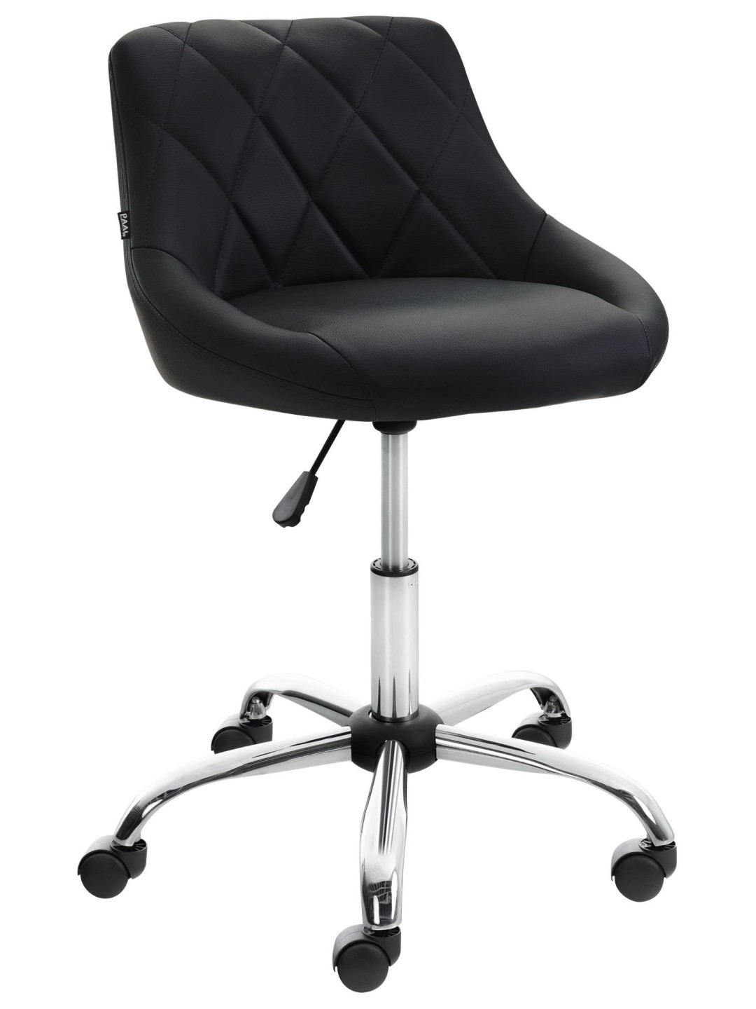 Arbejdsskammel Lazio imiteret læder, sort