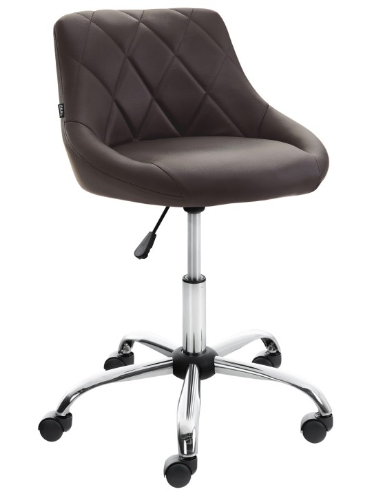 Arbejdsskammel Lazio imiteret læder, brun