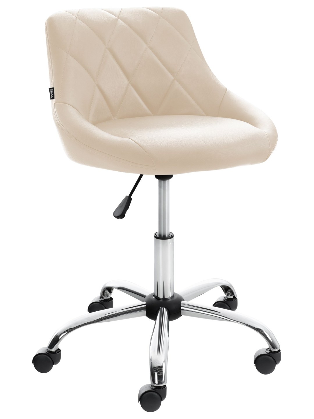 Arbejdsskammel Lazio imiteret læder, creme