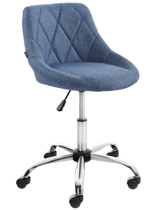 Arbejdsskammel Lazio stof, blå