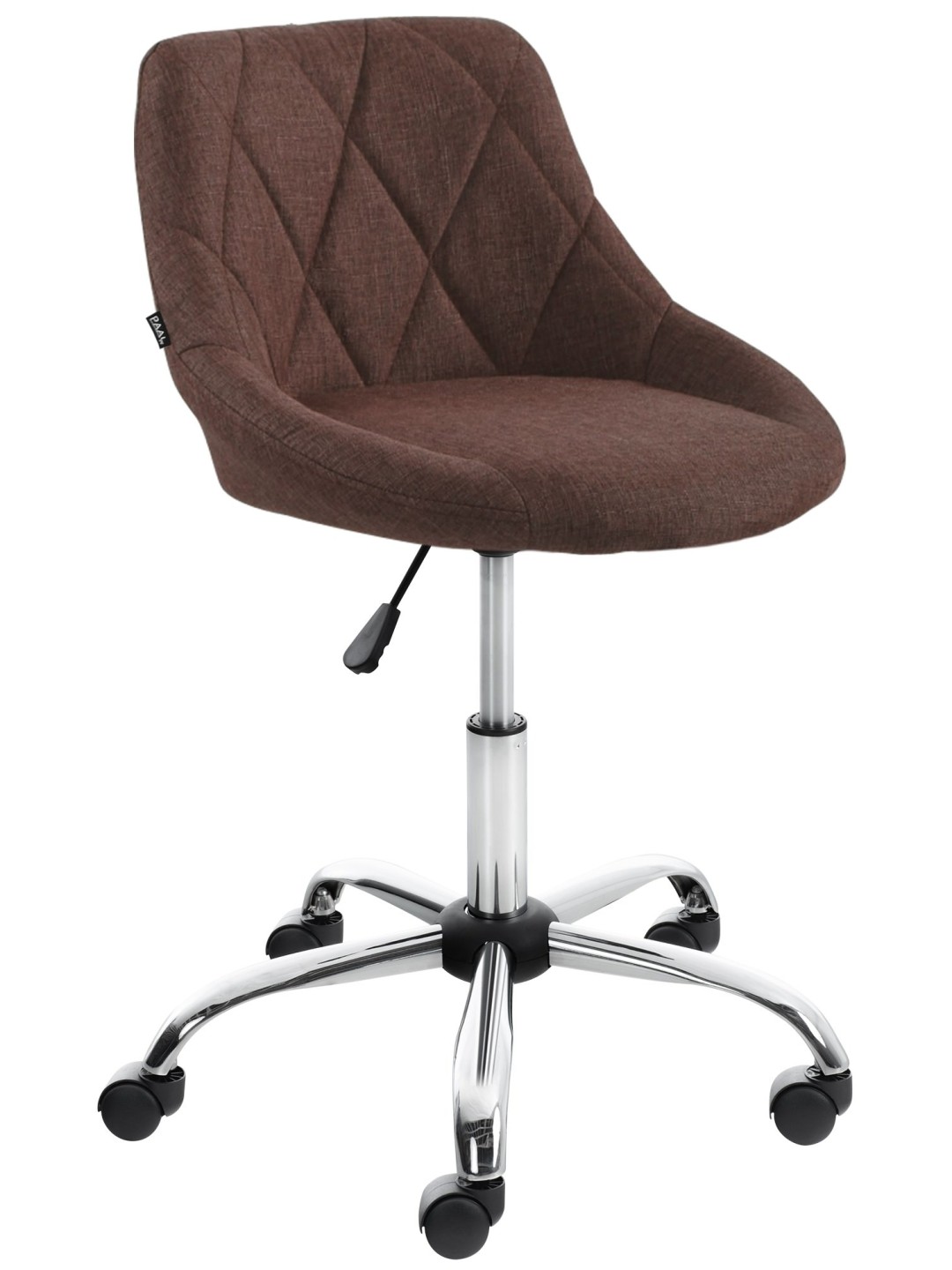 Arbejdsskammel Lazio stof, brun