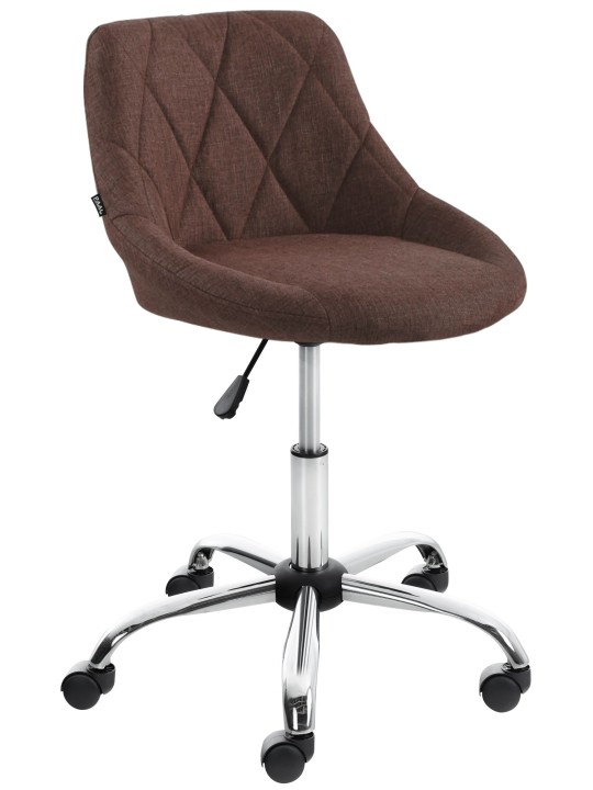 Arbejdsskammel Lazio stof, brun