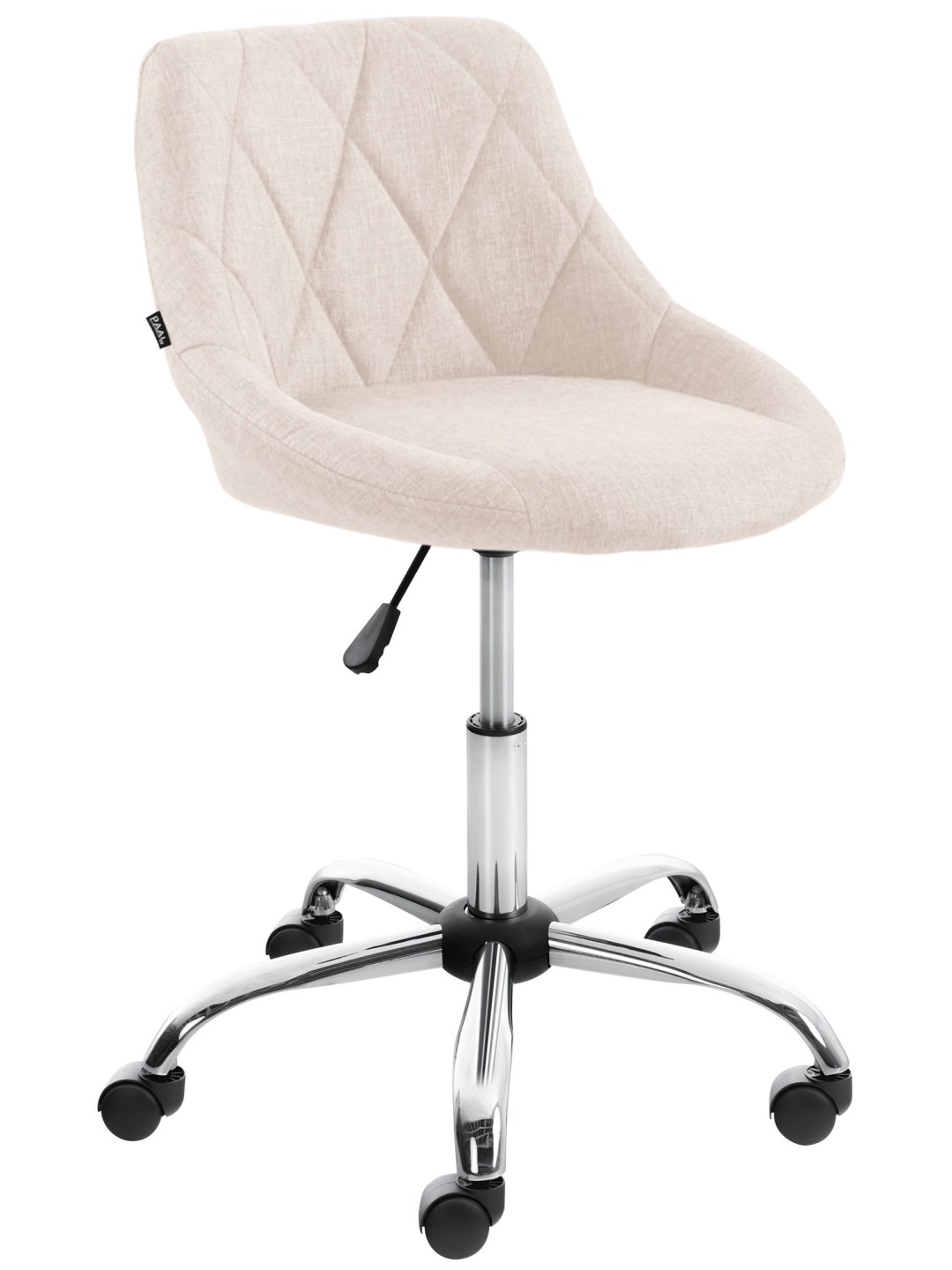 Arbejdsskammel Lazio stof, creme