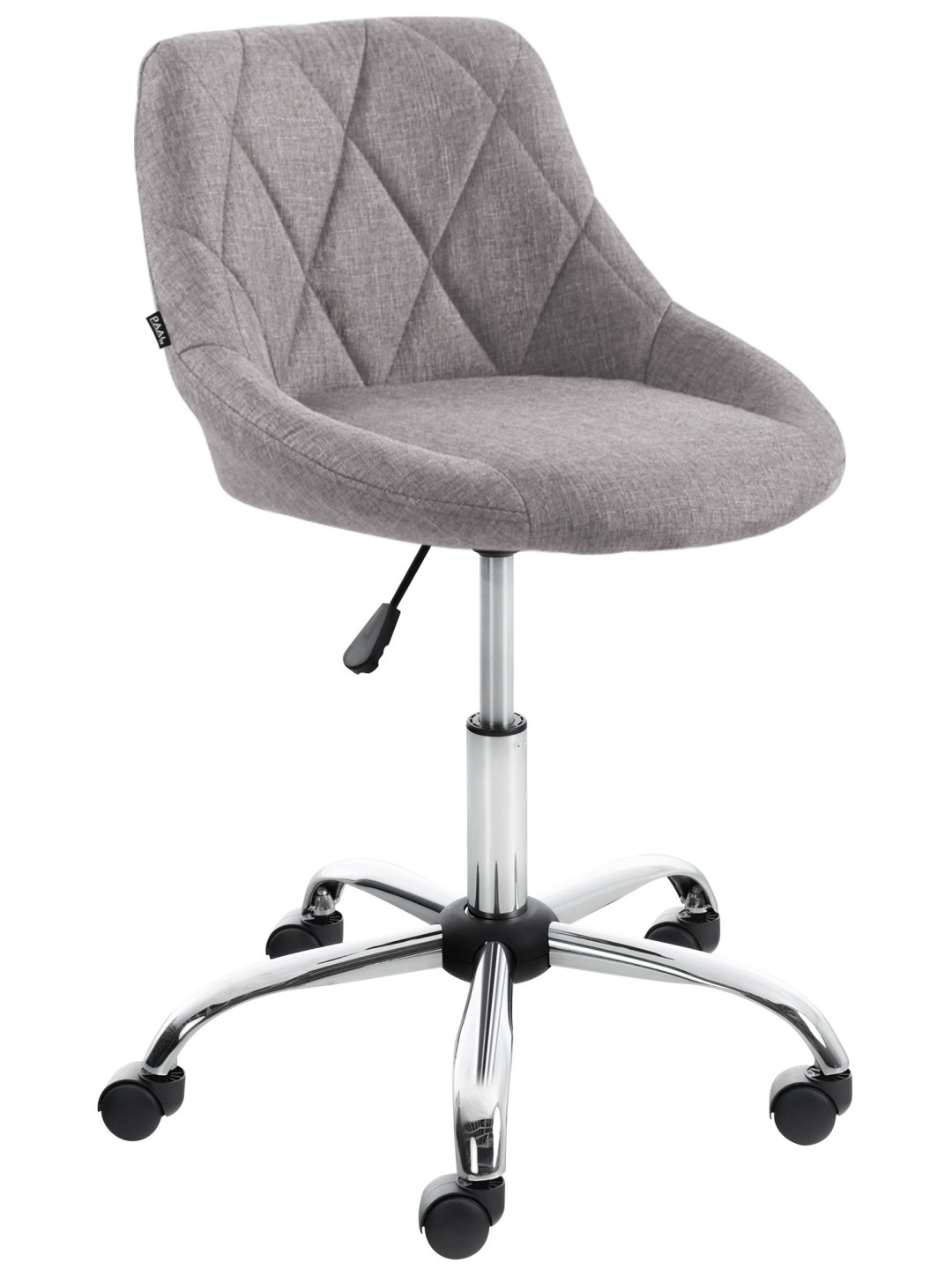 Arbejdsskammel Lazio stof, grå