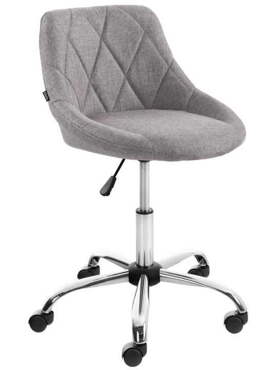 Arbejdsskammel Lazio stof, grå