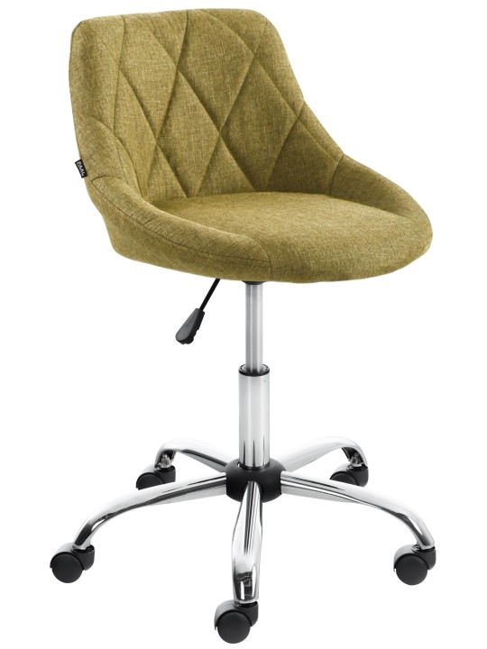 Arbejdsskammel Lazio stof, grøn