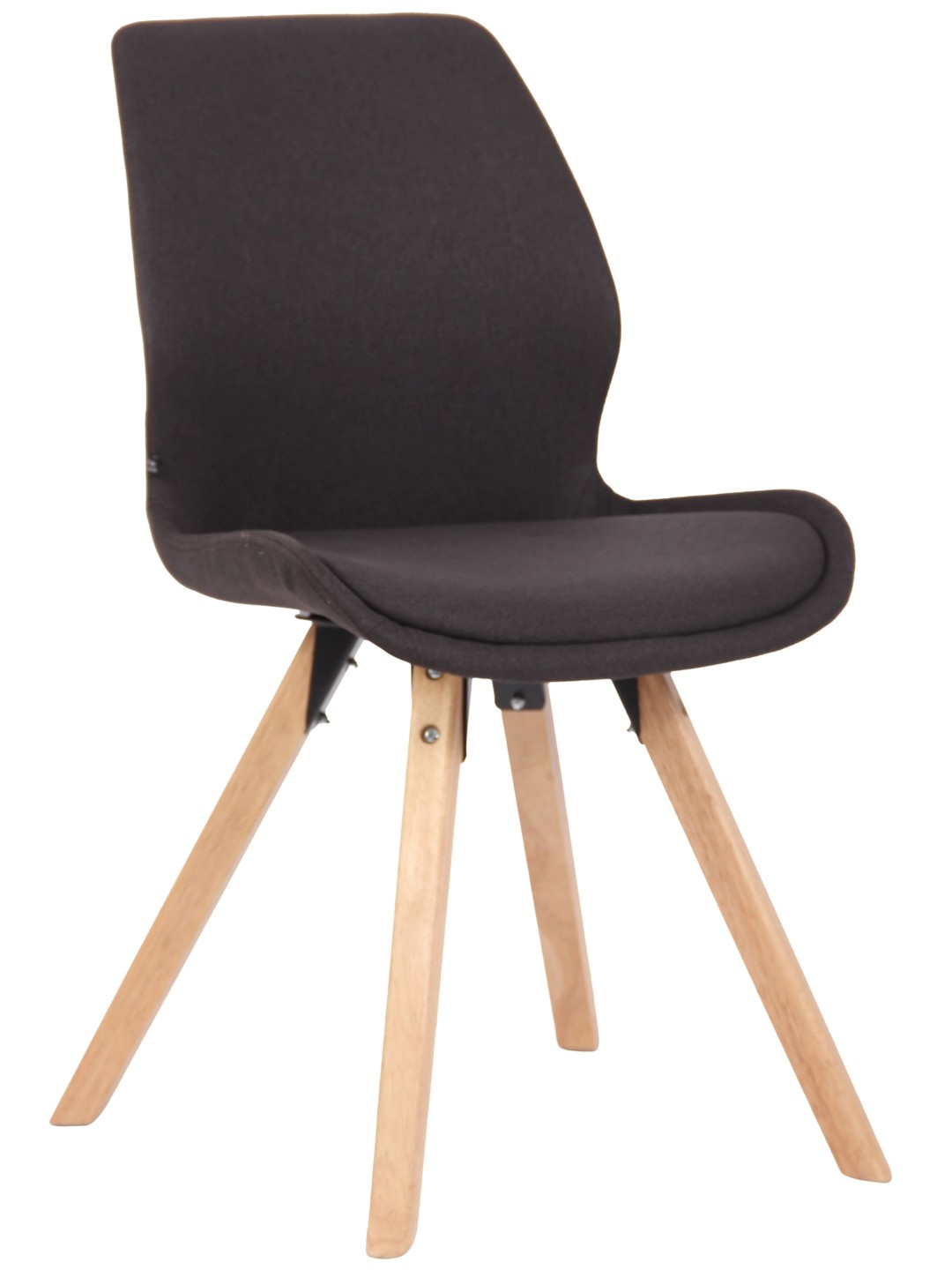 Stol Luna stof, sort