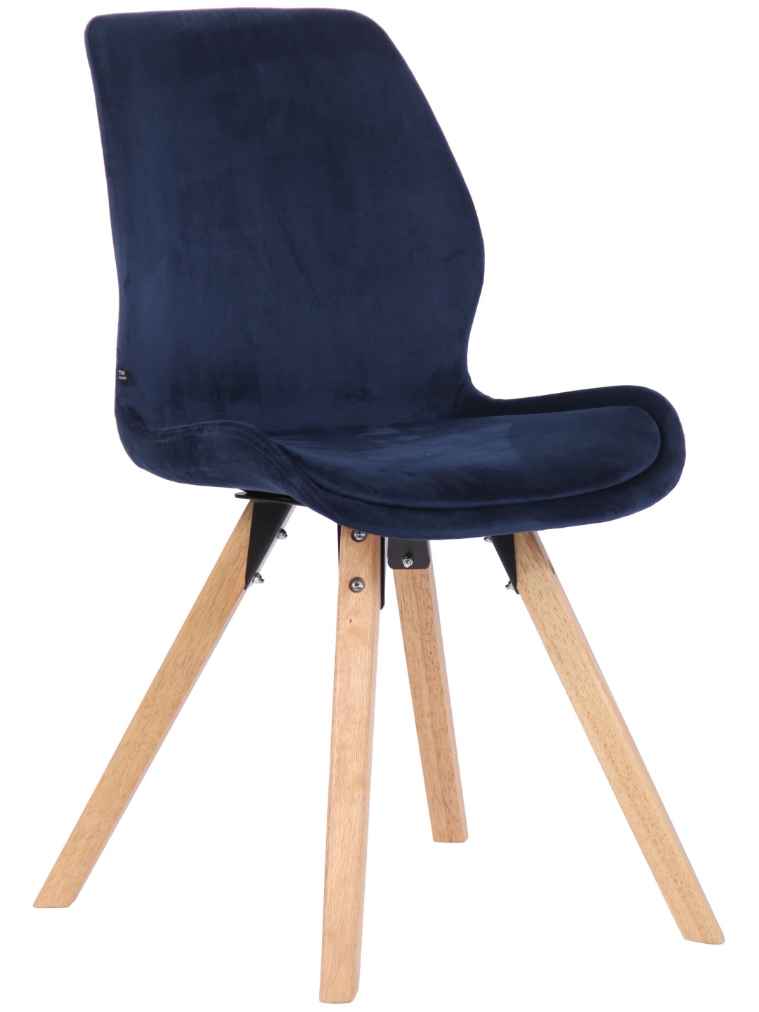 Stol Luna Velvet, blå