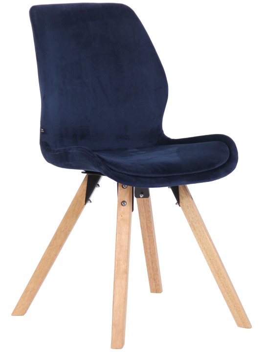 Stol Luna Velvet, blå