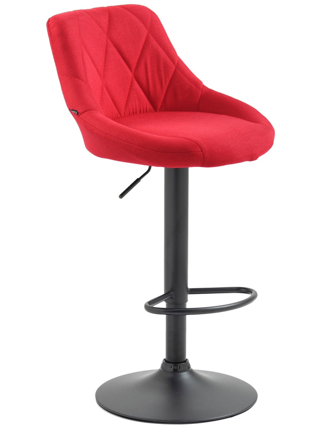 Barstol Lazio stof, rød