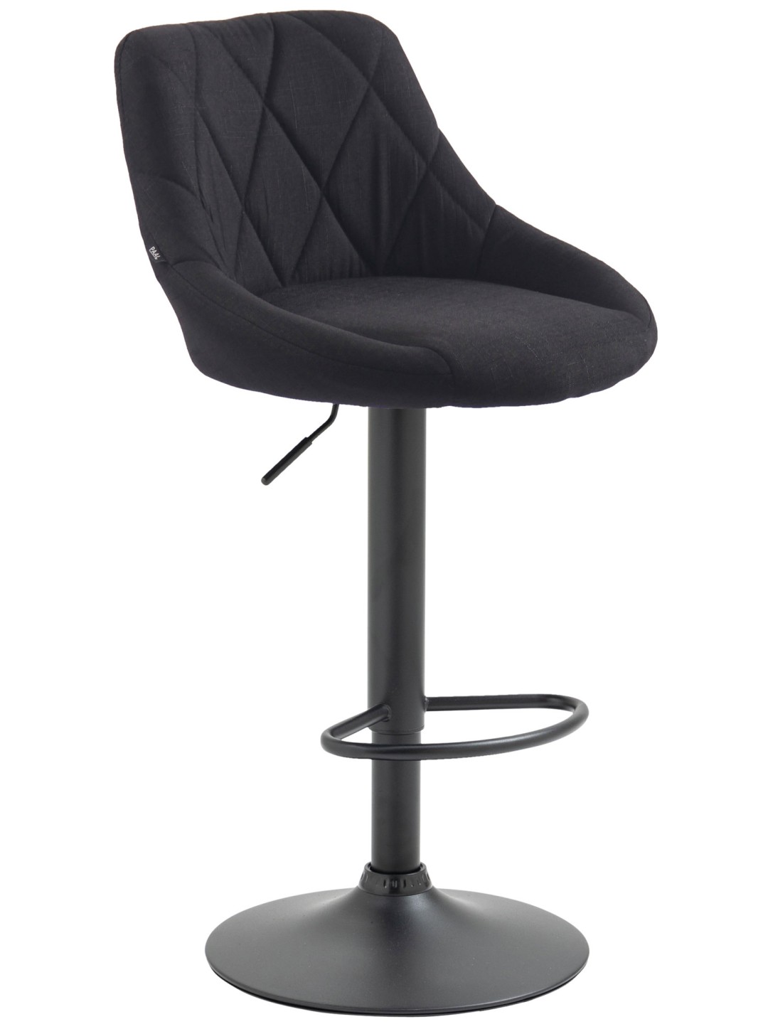 Barstol Lazio stof, sort