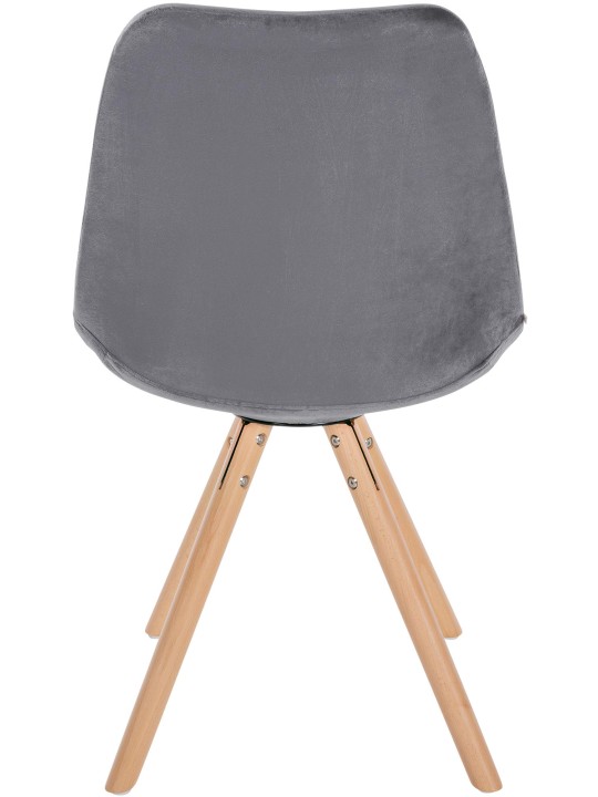 Stol Sofia Velvet Rund, grå