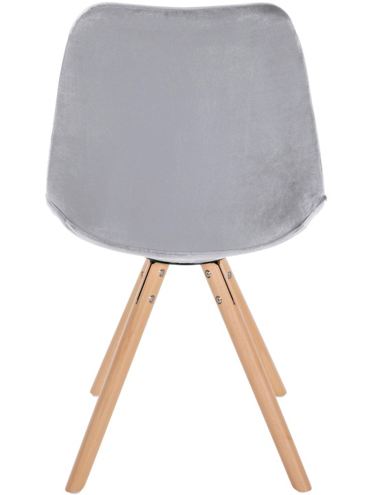 Stol Sofia Velvet Rund, lysegrå