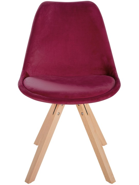 Stol Sofia Velvet Square, bordeaux