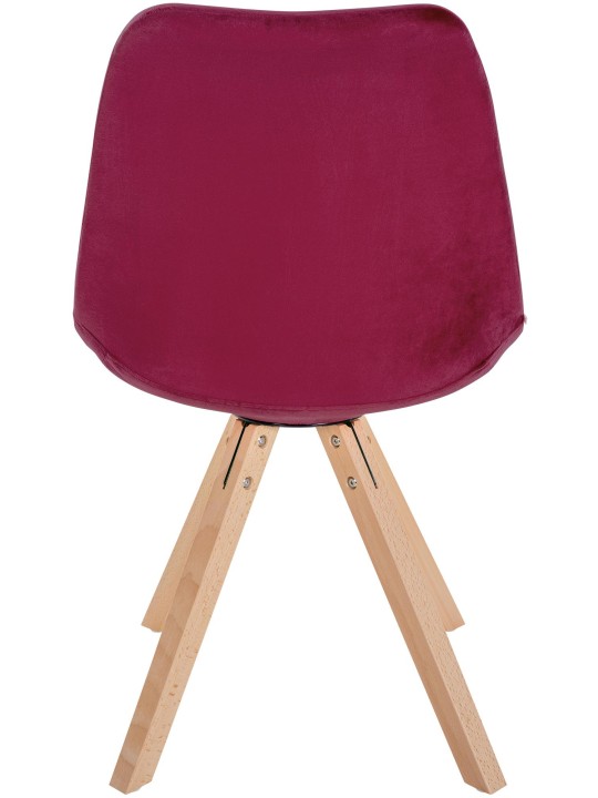 Stol Sofia Velvet Square, bordeaux